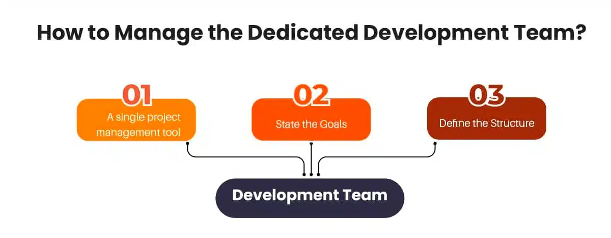 how to manage the dedicated development team