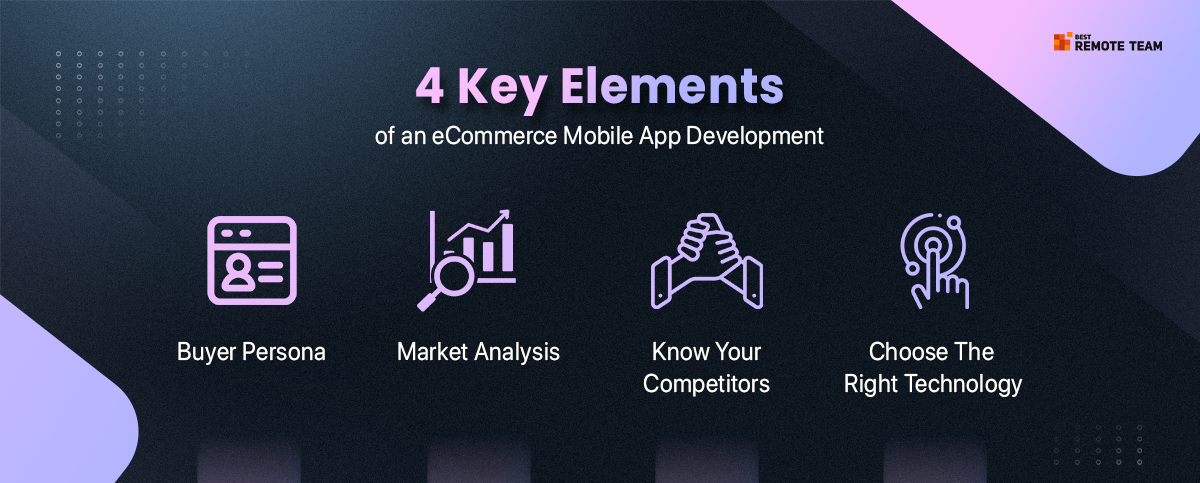 key elements to consider to develop an e-commerce app