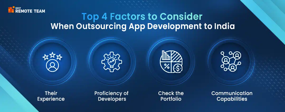 top 4 factors to consider when outsourcing app development to india