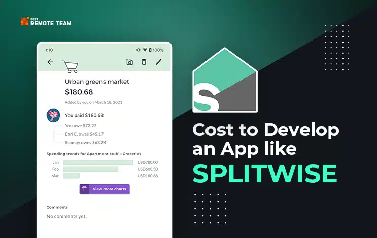 cost of developing a split payments app like splitwise