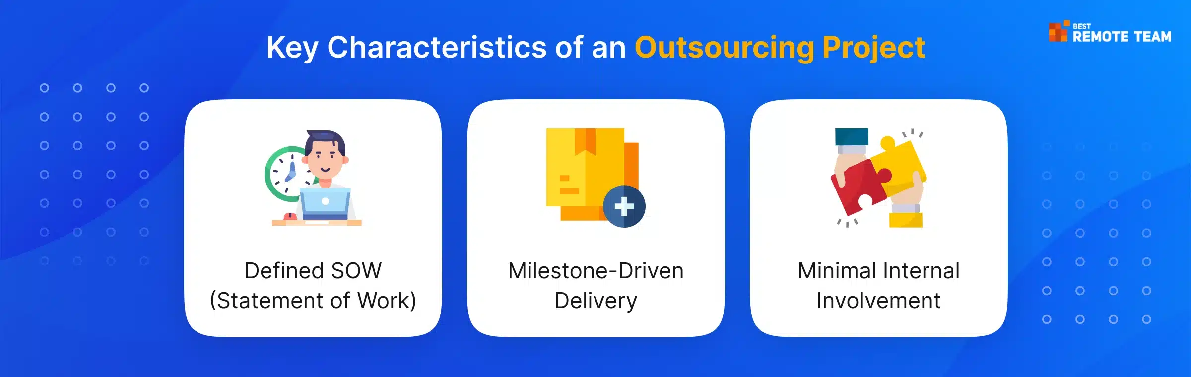 key characteristics of an outsourcing project